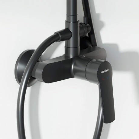 Душевая система с душевым смесителем Damixa Jupiter 977710300 черный - фото 3