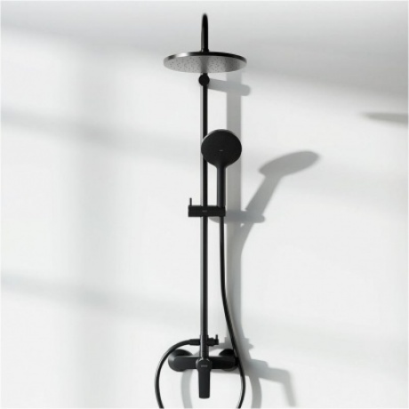 Душевая система с душевым смесителем Damixa Jupiter 977710300 черный - фото 8