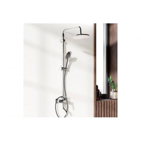 977740000 Jupiter душевая система с ванно-душевым смесителем, хром - фото 7