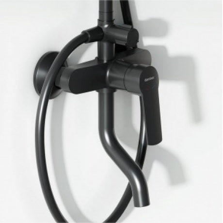 Душевая система с ваннодушевым смесителем Damixa Jupiter 977740300 черный - фото 5