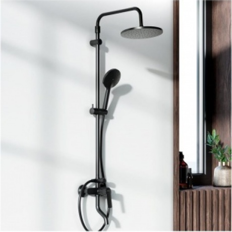 Душевая система с ваннодушевым смесителем Damixa Jupiter 977740300 черный - фото 7