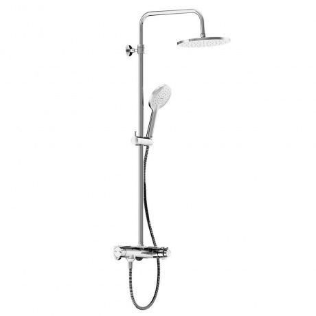 

977750000 Jupiter душевая система с душевым ТМС смесителем-полкой, хром