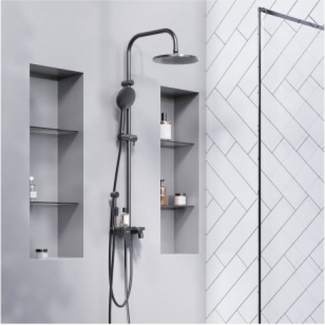 Душевая система с гигиеническим душем Damixa Jupiter 977770300 черный - фото 5