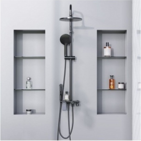 Душевая система с гигиеническим душем Damixa Jupiter 977770300 черный - фото 6