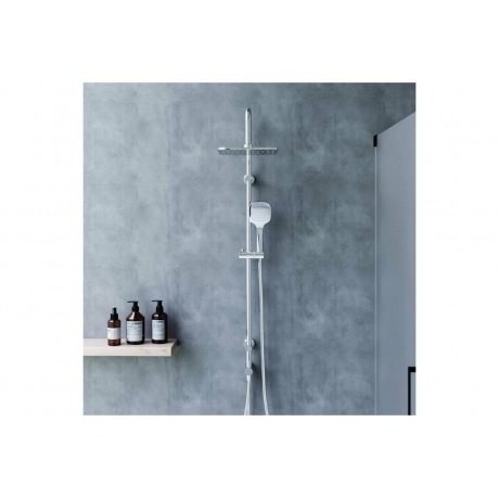 D0712000 Norma душевая система  с квадратными лейками, хром - фото 4