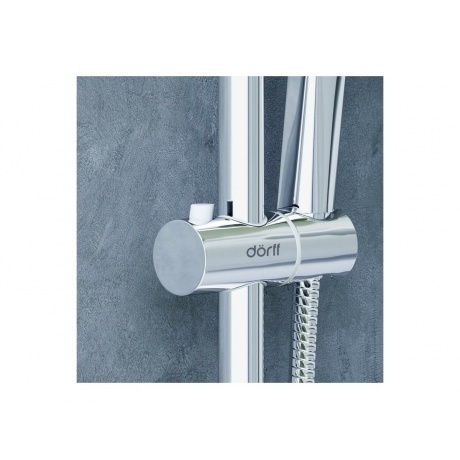 D0712000 Norma душевая система  с квадратными лейками, хром - фото 6