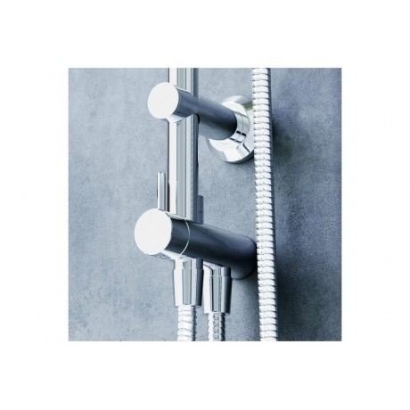 D0712000 Norma душевая система  с квадратными лейками, хром - фото 7