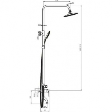 Душевая система Dorff Prime D0740900 хром - фото 2