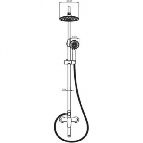 Душевая система Dorff Prime D0740900 хром - фото 3