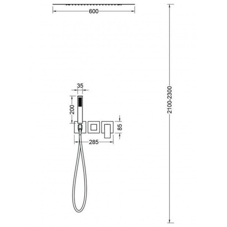 Душевая система встроенная Timo Selene хром (SX-2129/00SM) - фото 3
