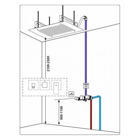 Душевая система встроенная Timo Selene хром (SX-2129/00SM) - фото 4