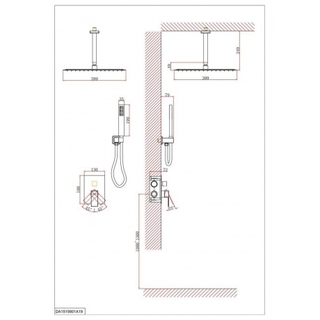 Душевая система D&amp;K встраиваемая Bayern.Liszt (DA1515805A19) - фото 2