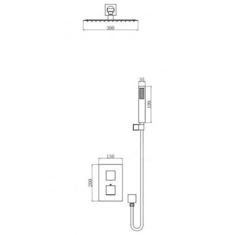 Душевая система D&amp;K встраиваемая термостатическая Bayern.Liszt (DA2515701A04) - фото 3