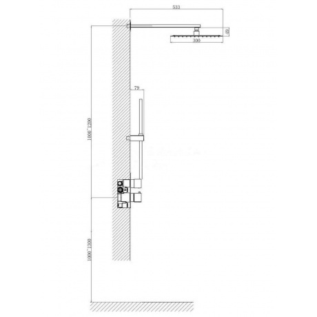 Душевая система D&amp;K встраиваемая термостатическая Bayern.Liszt (DA2515701A04) - фото 4