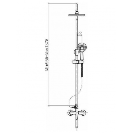 Душевая система PLSTART (PL2401-7) чёрный - фото 4