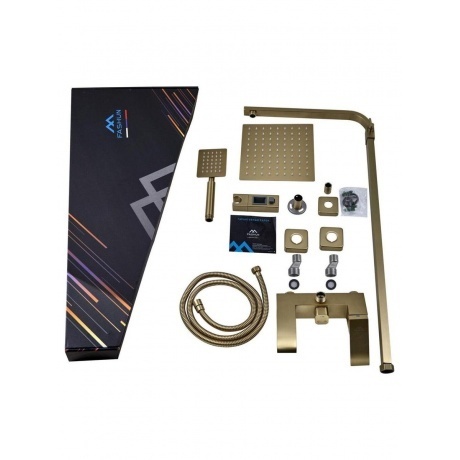 Душевая система FASHUN с изливом бронза (A52418-21) - фото 2