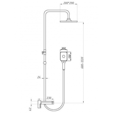 Душевая система ПРОФСАН (PSM-803-81CH) - фото 5