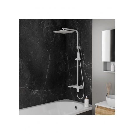 Душевая система DK матовый белый  Bayern.Liszt (DA1513708A04) - фото 4