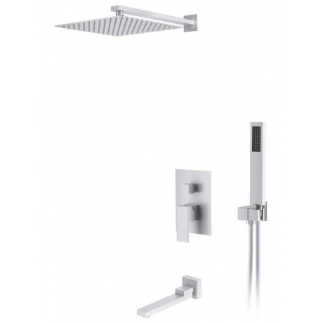 

Душевая система для ванны и душа DK встраиваемая с изливом матовый белый Bayern.Liszt (DA1515608A04)