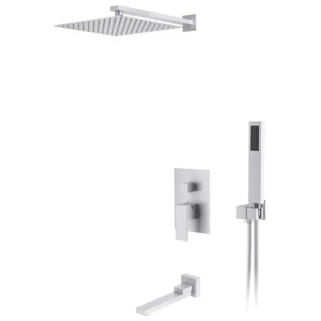 Душевая система для ванны и душа DK встраиваемая с изливом матов...