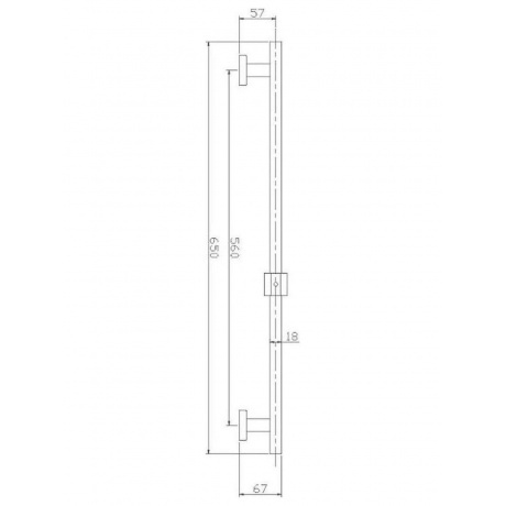 Душевая штанга Haiba сталь (HB8012) - фото 2