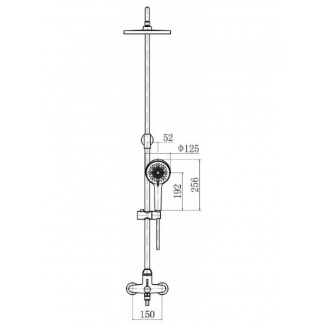 Душевая система FASHUN с тропическим и ручным душем (A2487) - фото 3