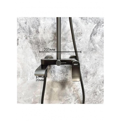 Душевая система HAIBA оружейная сталь (HB24553-3) - фото 8