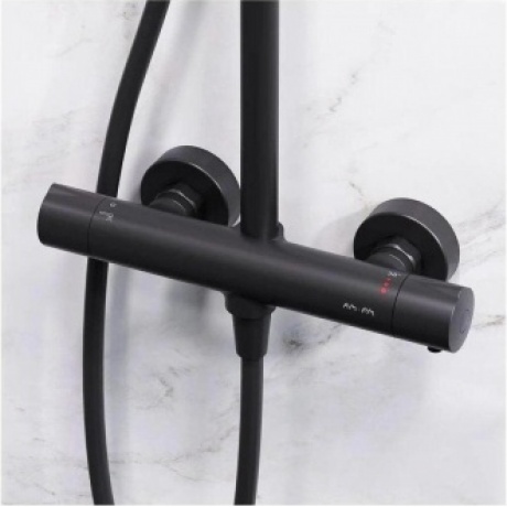 Душевая система с термостатом AM.PM Like F0780422 черный - фото 13