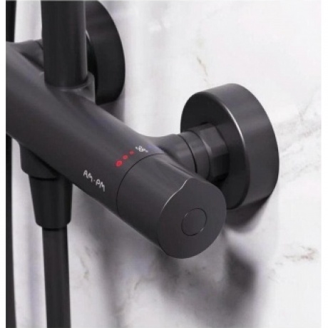 Душевая система с термостатом AM.PM Like F0780422 черный - фото 15