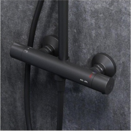 Душевая система с термостатом AM.PM Like F0780422 черный - фото 18