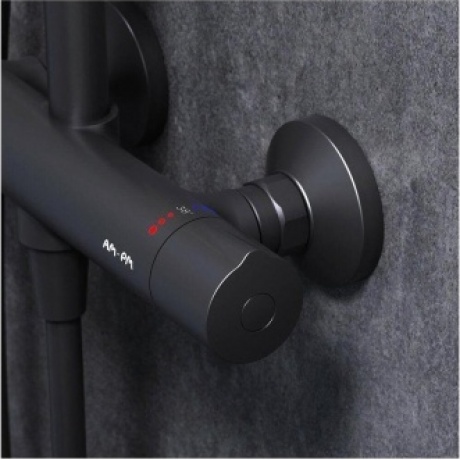 Душевая система с термостатом AM.PM Like F0780422 черный - фото 20