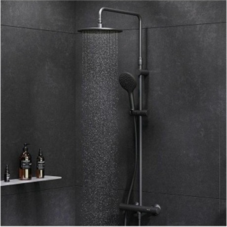 Душевая система с термостатом AM.PM Like F0780422 черный - фото 21