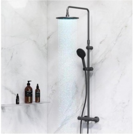 Душевая система с термостатом AM.PM Like F0780422 черный - фото 8