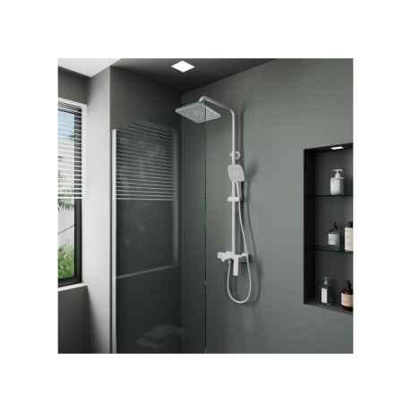 Душевая система с изливом RUSH Thira (TR3635-50White) - фото 4