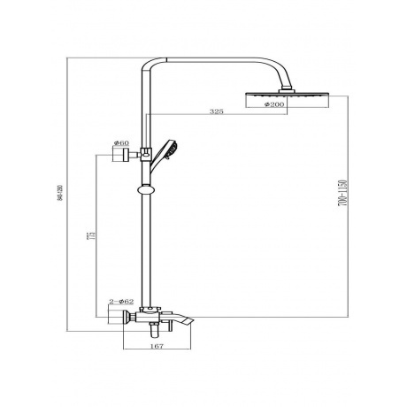 Душевая стойка Fmark (FM2407) - фото 2