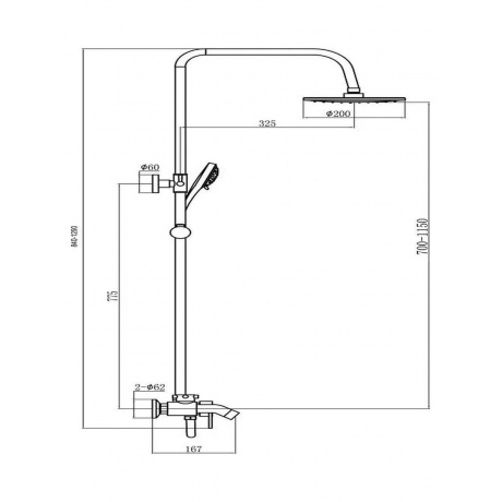Душевая стойка Fmark (FM2407C) - фото 2