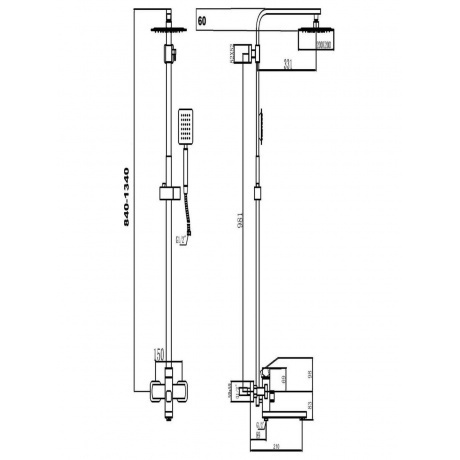 Душевая стойка Fmark (FS8145-35H) - фото 2