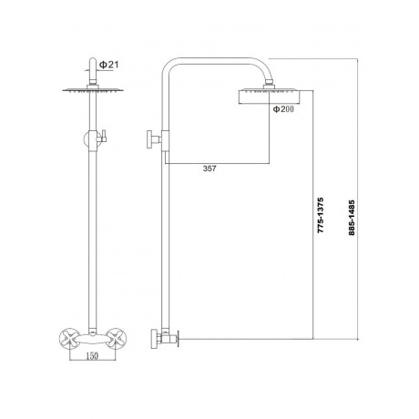 Душевая стойка Fmark (FS8505) - фото 2