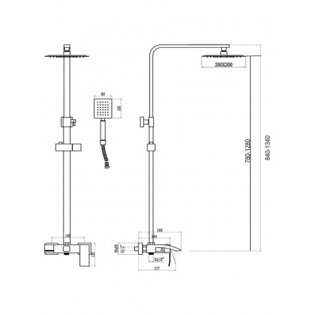 Душевая стойка Fmark (FS8645H) - фото 2