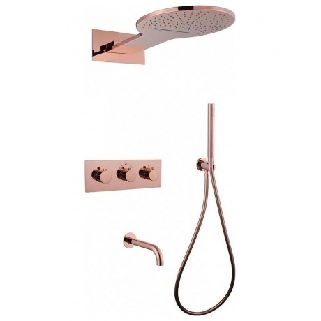 Душевая система ABBER Wasser Kreis AF8150RG роз. золото уцененный - фото 1