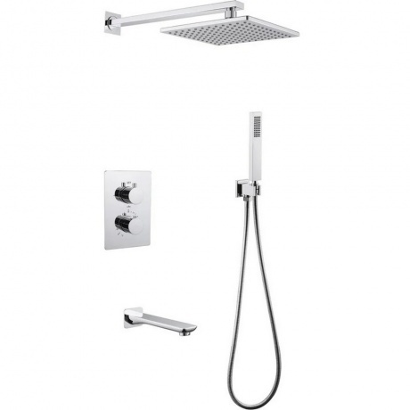 

Душевая система ABBER Weiss Insel AF8050 скрытого монтажа с изливом, термостат, хром хорошее состояние