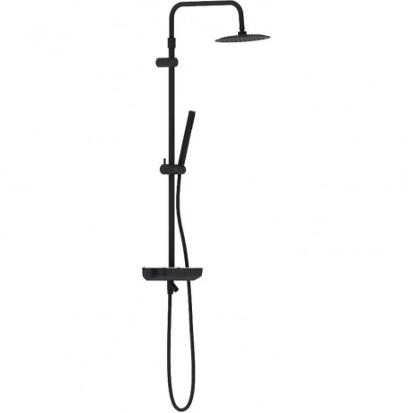 Душевая система с ванно-душевым смесителем-полкой Damixa Scandin...