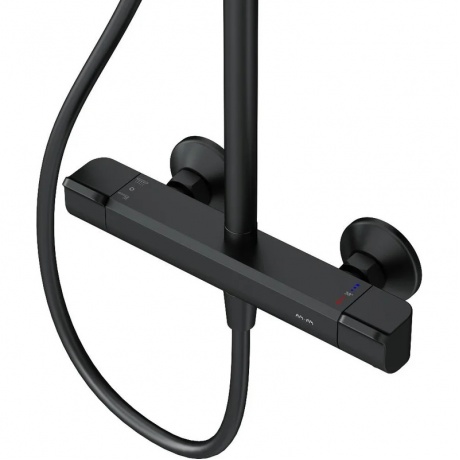 Душевая система с термостатом AM.PM Func F078F422, черный - фото 4