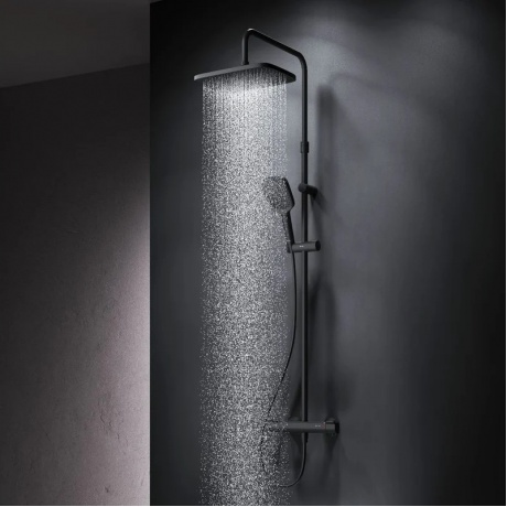 Душевая система с термостатом AM.PM Func F078F422, черный - фото 6