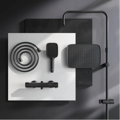 Душевая система с термостатом AM.PM Func F078F422, черный - фото 9