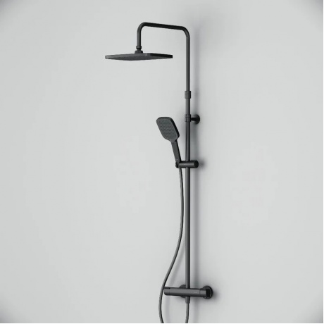 Душевая система с термостатом AM.PM Func F078F422, черный - фото 10