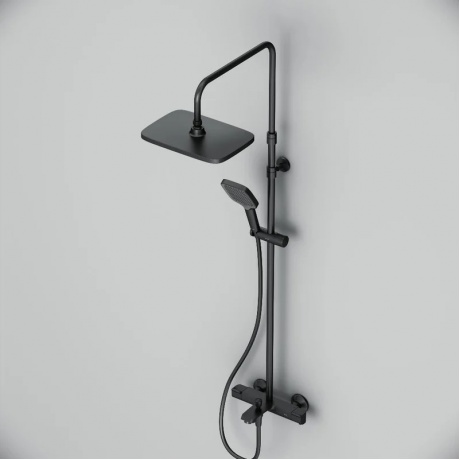Душевая система с термостатом AM.PM Func F078F522, черный - фото 11