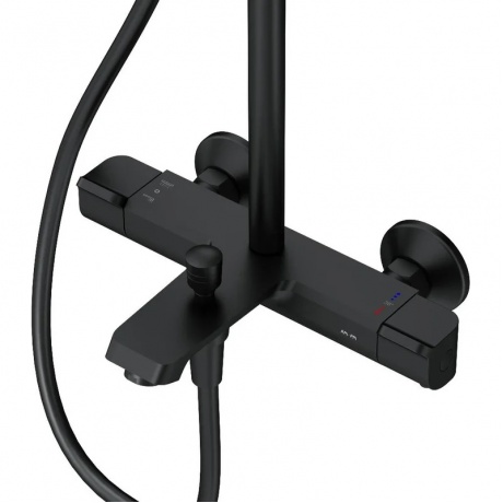 Душевая система с термостатом AM.PM Func F078F522, черный - фото 4