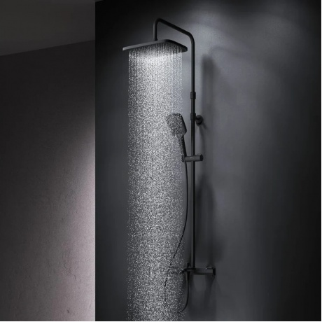 Душевая система с термостатом AM.PM Func F078F522, черный - фото 6