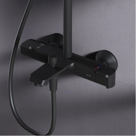 Душевая система с термостатом AM.PM Func F078F522, черный - фото 7
